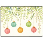 Planche à découper boules de Noël aquarelle 28,5 x 20 cm Planche à découper boules de Noël aquarelle 28,5 x 20 cm
