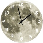 Horloge en verre lune 29 cm