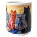 Pot  crayons en cramique chats de Paris