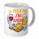 Mug en cramique je peux pas jai apro  35 cl