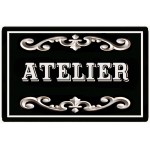 Plaque de porte en métal – Atelier Plaque de porte en métal – Atelier
