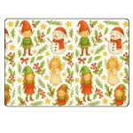Planche  dcouper personnages de Nol 28,5  20 cm