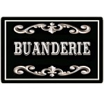 Plaque de porte buanderie