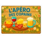 Planche  dcouper lapro des copains  28,5 x 20 cm