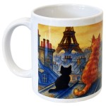 Mug chats sur les toits de Paris