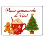 Planche  dcouper en verre Pause gourmande de Nol