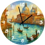 Horloge en verre Venise – 29 cm Horloge en verre Venise – 29 cm