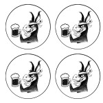 Set de 4 dessous de verres  ne Corse
