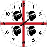 Horloge murale Sardaigne Quattro Mori 29 cm Horloge murale Sardaigne Quattro Mori 29 cm