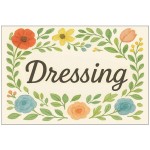 Plaque de porte fleurie en mtal dressing