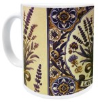 Mug lavande parfum de provence en cramique blanche