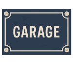 Plaque de porte en métal – Garage – Style plaque de rue Plaque de porte en métal – Garage – Style plaque de rue