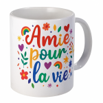 Mug en cramique amie pour la vie 35 cl