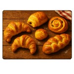 Planche  dcouper viennoiseries franaises  28,5 x 20 cm