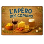 Planche  dcouper lapro des copains  28,5 x 20 cm