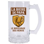 Chope à bière La bière de Papa – Le breuvage des héros Chope à bière La bière de Papa – Le breuvage des héros