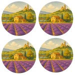 Set de 4 dessous de verres paysage de Provence Set de 4 dessous de verres paysage de Provence