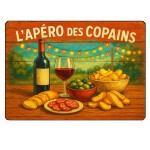 Planche  dcouper lapro des copains  28,5 x 20 cm