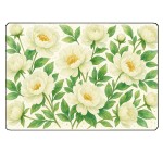 Planche  dcouper pivoines blanches  28,5  20 cm