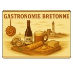 Planche  dcouper gastronomie bretonne  28,5 x 20 cm
