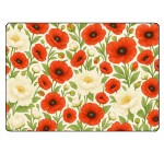 Planche  dcouper coquelicots et pivoines  28,5  20 cm
