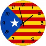 Horloge murale drapeau catalan  CBKration  Verre  29 cm