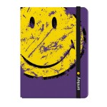 Petit carnet Smiley violet