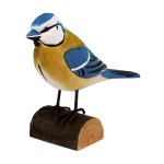 Msange bleue sur bchette de bois