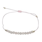 Bracelet rglable en quartz rose