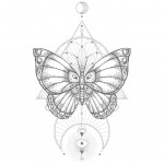 BOHO PAPILLON Décoration adhésive murale