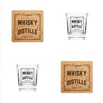 Coffret Whisky 2 Verres et 2 Dessous de Verre