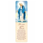 Marque-page Je vous salue Marie plastifi� 12,8 cm