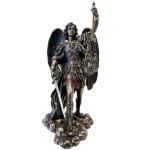Statuette Saint Michel de couleur bronze