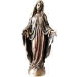 Statuette Vierge Marie de couleur bronze