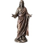 Statuette Christ Miséricordieux de couleur bronze