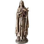 Statuette Sainte Thérèse de couleur bronze