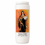 Bougie de neuvaine sainte Odile