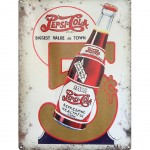 Grande plaque mtal Biggest Value Pepsi 40 x 30 cm