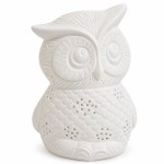 Lampe � poser lapin blanc en porcelaine - 24 cm