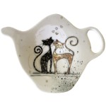 Soucoupe pour sachet de thé chats amoureux