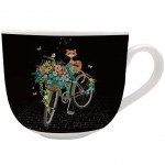 Bol en Porcelaine Chat Vlo Jewels AMYS BUG ART