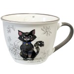 Bol en porcelaine Chat noir