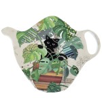 Soucoupe pour sachet de thé chaton monstera