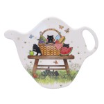 Soucoupe pour sachet de th pique nique de chatons