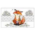 Set de table renard color� 43 x 28 cm