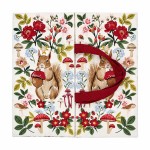 Sac � tarte Balade en for�t en coton 39 x 39 cm