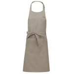 Tablier cuisine beige polycoton avec poche Tablier cuisine beige polycoton avec poche
