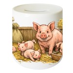 Tirelire Cochons en c�ramique 9,5 cm