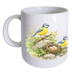 Mug en c�ramique petits oiseaux 35 cl CBKr�ation