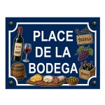Plaque métal place de la Bodéga 20 × 15 cm Plaque métal place de la Bodéga 20 × 15 cm